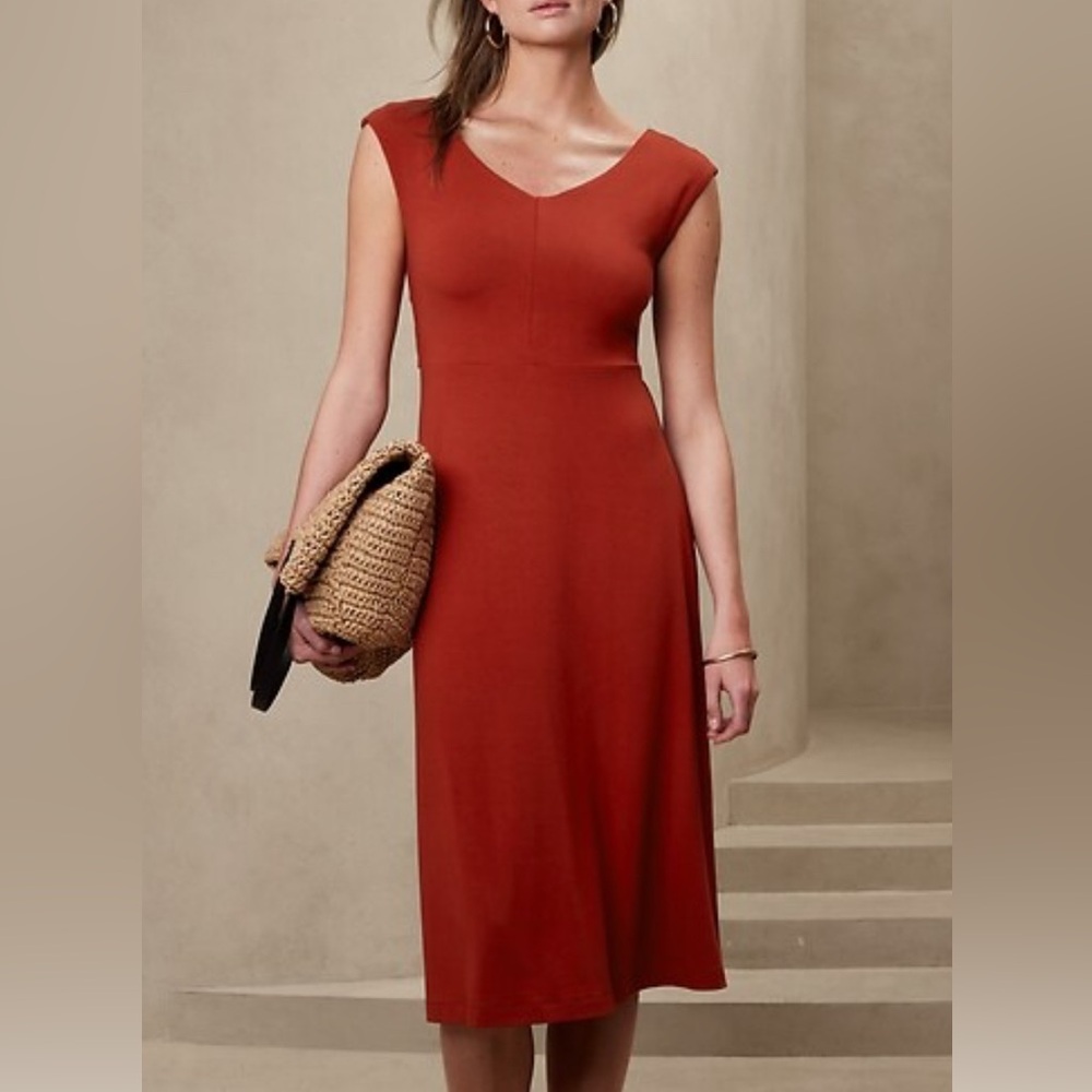 Banana Republic Cross Back Knit Maxi Dress XS